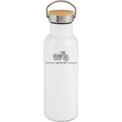 123TRIKO termoska JAWA 350 OHV, V11, černý tisk 500 ml