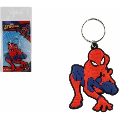Prívesok na kľúče Spiderman sediaci gumový 6cm v sáčku