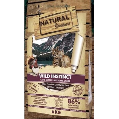 Natural Greatness Raceta Cat Wild Instinct kuře krůta 2 kg