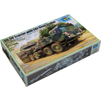 Trumpeter Slt-56 Tractor with 56t Semi Trailer 1:72