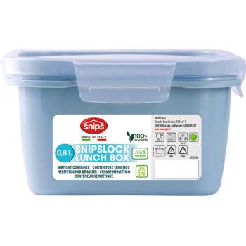 Snipslock Krabička na jídlo modrošedá čtvercová s vložkou 800 ml