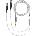 Dekoni Audio Ensemble 6.3mm 64" Braided 4-pin Mini XLR Кабел за слушалки (CBZ-UB-WTW-64-XLR)
