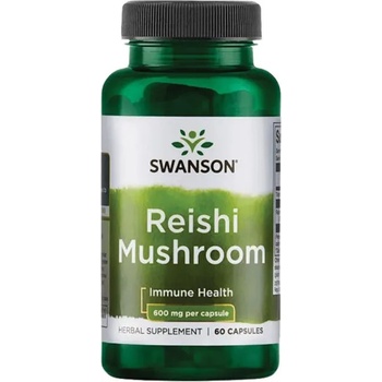 Swanson Reishi Mushroom, 600 mg, 60 капсули, Swanson (SW1444)