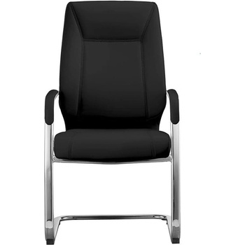 RFG Посетителски стол RFG VINCI M, екокожа, до 150 kg, черен, 2 броя в комплект (4010100244)