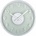 NeXtime Стенен часовник Frosted Wood бял (3205WI)
