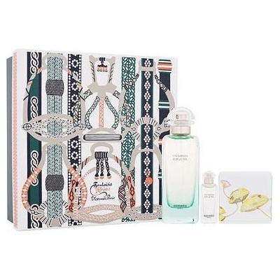 Hermes Un Jardin Sur Le Nil Fantaisie d'Etriers unisex sada toaletní voda 100 ml + toaletní voda 7,5 ml + parfémované mýdlo 50 g