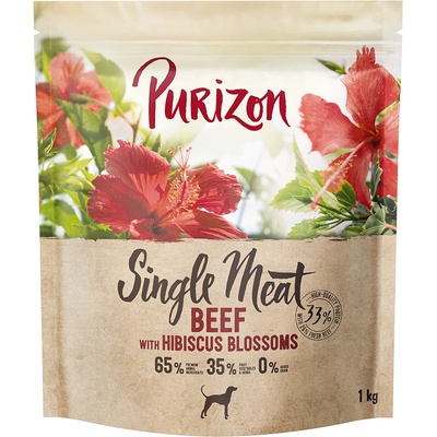 Purizon Single Meat hovězí s květy ibišku 1 kg