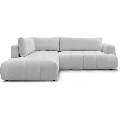 Bobochic Светлосив сгъваем/с място за съхранение ъглов диван (ляв ъгъл/L форма) Fuji - Bobochic Paris (106542)