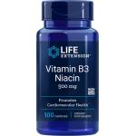 Life Extension Сърдечно-съдова система - Витамин В3 (ниацин), 500 mg х 100 капсули (00372 LE)
