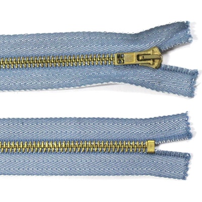 Kovový zip no.5 nerozepínací 20cm jeansový - více barev Barva: 12 jeansová modrá