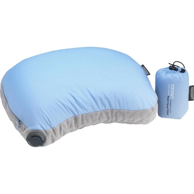 Cocoon Възглавница за пътуване Cocoon Air-Core Hood/Camp Pillow Pillow - Light Blue / Grey - размер 28 x 37 cm (557-0624-0211)