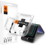 Spigen Samsung Z Flip7 FE SPIGEN EZ FIT защитно стъкло за екран 2бр. 2.5D, 9H + рамка, TRANSFER AGL07972 (AGL07972)