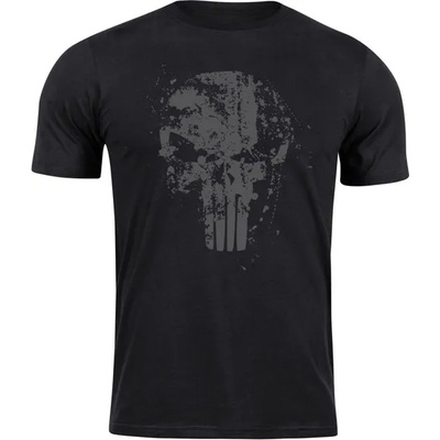 DRAGOWA Тениска с къс ръкав Frank The Punisher, черна, 160 г/м2 (11281)