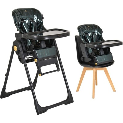 Cangaroo Детски стол за хранене Tiramisu 2 в 1 зелен (3801005152520)