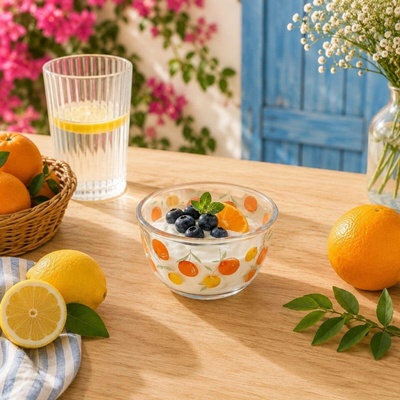Boltze Skleněná mísa Citrusové léto 500 ml