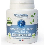 Nat&Form Грижа за сърцето и мускулите - Магнезий 300 mg и Витамин В6 1.4 mg, 40 капсули (001809 (MAGB6_40))