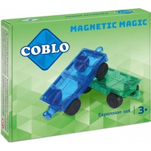 COBLO - Magnetická stavebnice podvozek pro auta - 2ks