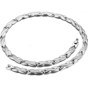 HARAHU Колие tw-38800 - Сребърен / 49см kp38800