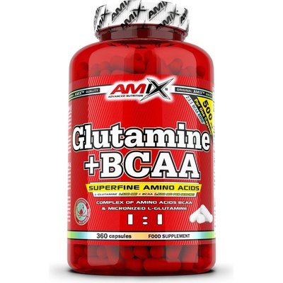 Amix Glutamine + BCAA 360 kapslí