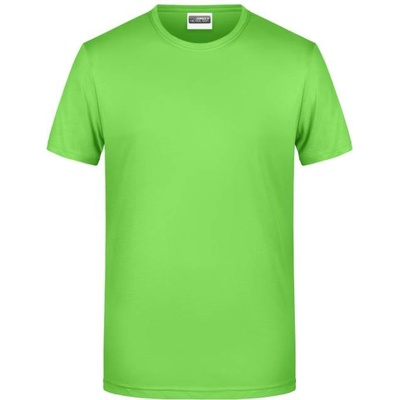 James & Nicholson JN 8008 pánske tričko z bio bavlny lime green