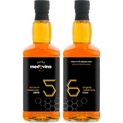 Medovina Elisa dárek k 56. narozeninám 11% 2 x 0,5 l