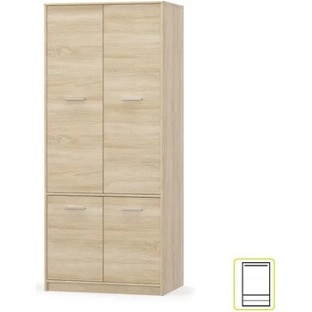 Image 1 of Гардероб Teyo 4D 83x55x195cm Дъб сонома