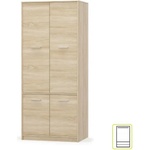  Гардероб Teyo 4D 83x55x195cm Дъб сонома