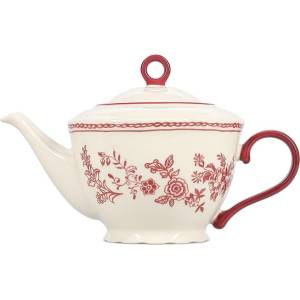 S|P Collection Бордо/в цвят слонова кост порцеланов чайник 920 ml Cyril - S|P Collection (803382)