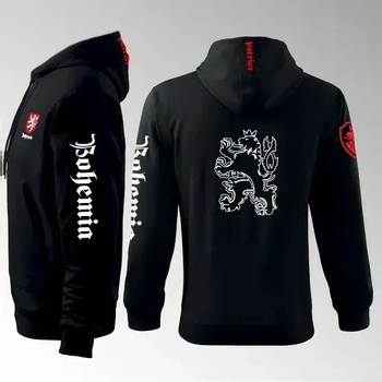 mikina s kapucí Bohemia 7MZ černá