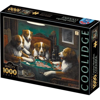 D-Toys - Puzzle Marcellus Coolidge - Poker Game - 1 000 piese