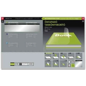 Image 1 of Ars Una - самозалепващи подвързии 10 бр-50x31 cm - Transparent