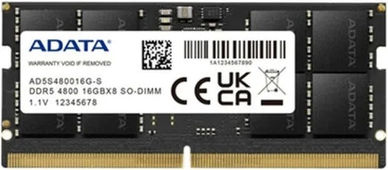 ADATA 16GB DDR5 4800MHz AD5S480016G-S