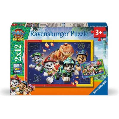 Ravensburger - Puzzle 2x12 Paw Patrol 3 Dino Movie - 1 - 39 piese