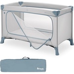 Hauck travel cot baby with XL play opening, Dream N Play Plus Dusty Blue - 600986 (600986)