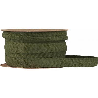 IB LAURSEN Bavlněná stuha na špulce Moss Green - 5 m, zelená barva, textil – Zboží Dáma