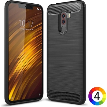 Xiaomi Pocophone F1 / Poco F1 Удароустойчив Carbon Fiber Калъф и Протектор