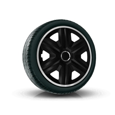 NRM капаци за колела 16", fast lux сребристо-черен 4брой (vtv-pu-21527)