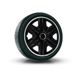 NRM капаци за колела 16", fast lux сребристо-черен 4брой (vtv-pu-21527)