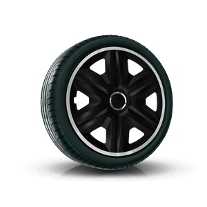 NRM капаци за колела 16", fast lux сребристо-черен 4брой (vtv-pu-21527)