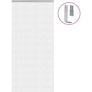 vidaXL Мрежа за врата с верижки, 100x212 см, алуминий (4010015)