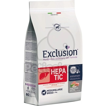Exclusion Monoprotein Vet Diet Hepatic Medium&Large Breed
