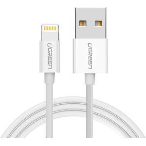 UGREEN Кабел Ugreen US155, от USB A(м) към Lightning(м), 2m, бял (20730)