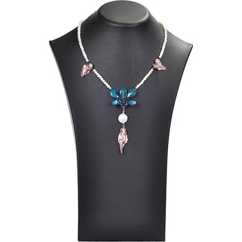 Image 1 of Dannyra Колие с естествена орхидея, седеф и перли Майорка Little Olga Dannyra Jewels