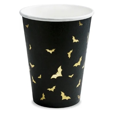 PartyDeco Чаши с мотив Хелоуин - прилеп 6 бр