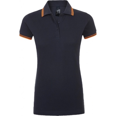 SOĽS Pasadena Women Damské polo tričko SL00578 French navy Neon orange