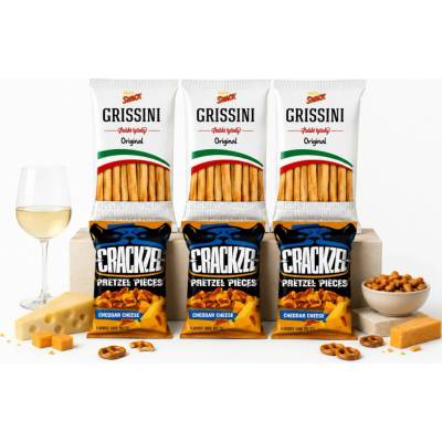 CRACKZEL GRISSINI italské snacky DUO