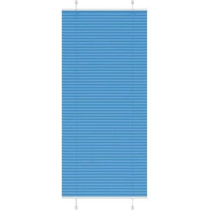 vidaXL Плисирана щора, синя, 100x200 см, ширина на плата 99, 4 см, полиестер (4015211)