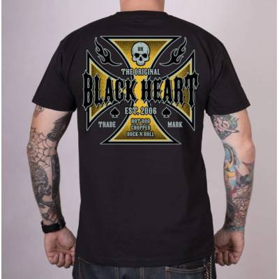 Black heart Мъжка тениска BLACK HEART - RUTHLESS - Black - 18947