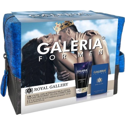 Galeria Комплект Royal Gallery - Тоалетна вода и Афтършейв, 50 + 150 ml + Несесер