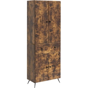vidaXL Комплект шкафове 2 бр. Опушен дъб 66 x 34.5 x 90 cm (3416912)